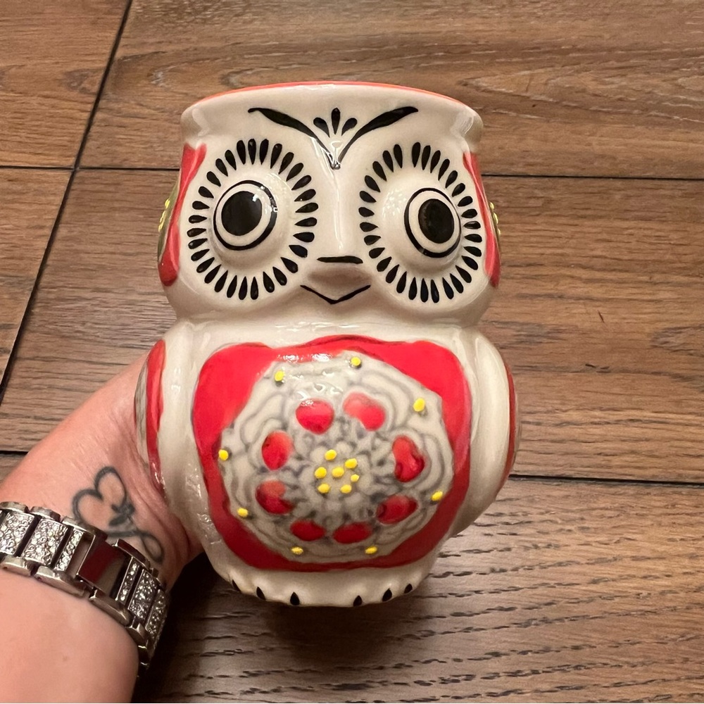 Yokohama Studio Royal Owl Coffee Mug 3d Embossed Hand Painted